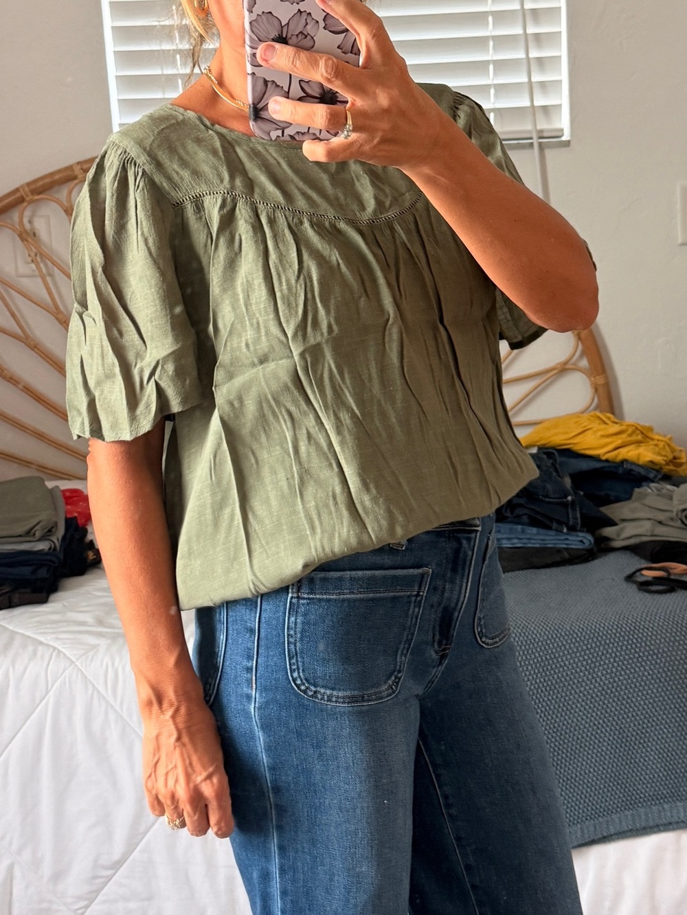 Nanette Lepore Olive Blouse